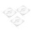 (2mm Hole) 6x Wiederverwendbare Brust-Elektrodenpads 2,5mm Loch 5