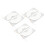 (2.5mm Hole) 6pcs Reusable Breast Electrode Patches 2.5mm Hole 5