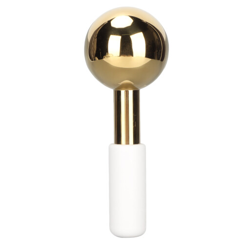 (White Handle) Eiskugeln Gold Edelstahl Ball Anti-Aging Beruhigend Abschwellend