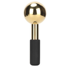 (Black Handle) Eiskugeln Gold Edelstahl Ball Anti-Aging Beruhigend Abschwellend