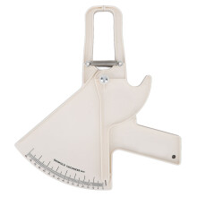 (White ZFC05) Professional Double Spring Body Fat Caliper ZFC09