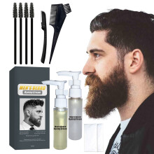 Men's Beard Coloring Kit Gentle Gray Hair Cream Dyeing Supplies