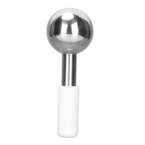 (White Handle) Eiskugeln Gold Edelstahl Ball Straffend Poren Abschwellend