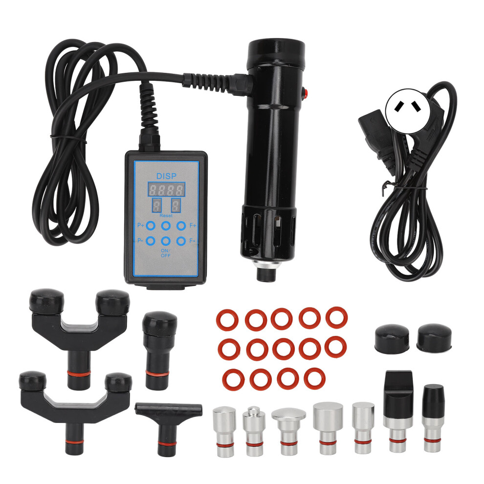 (AU Plug) Shockwave Therapy Machine Reduce Soreness ED Black 100-240V AU Plug