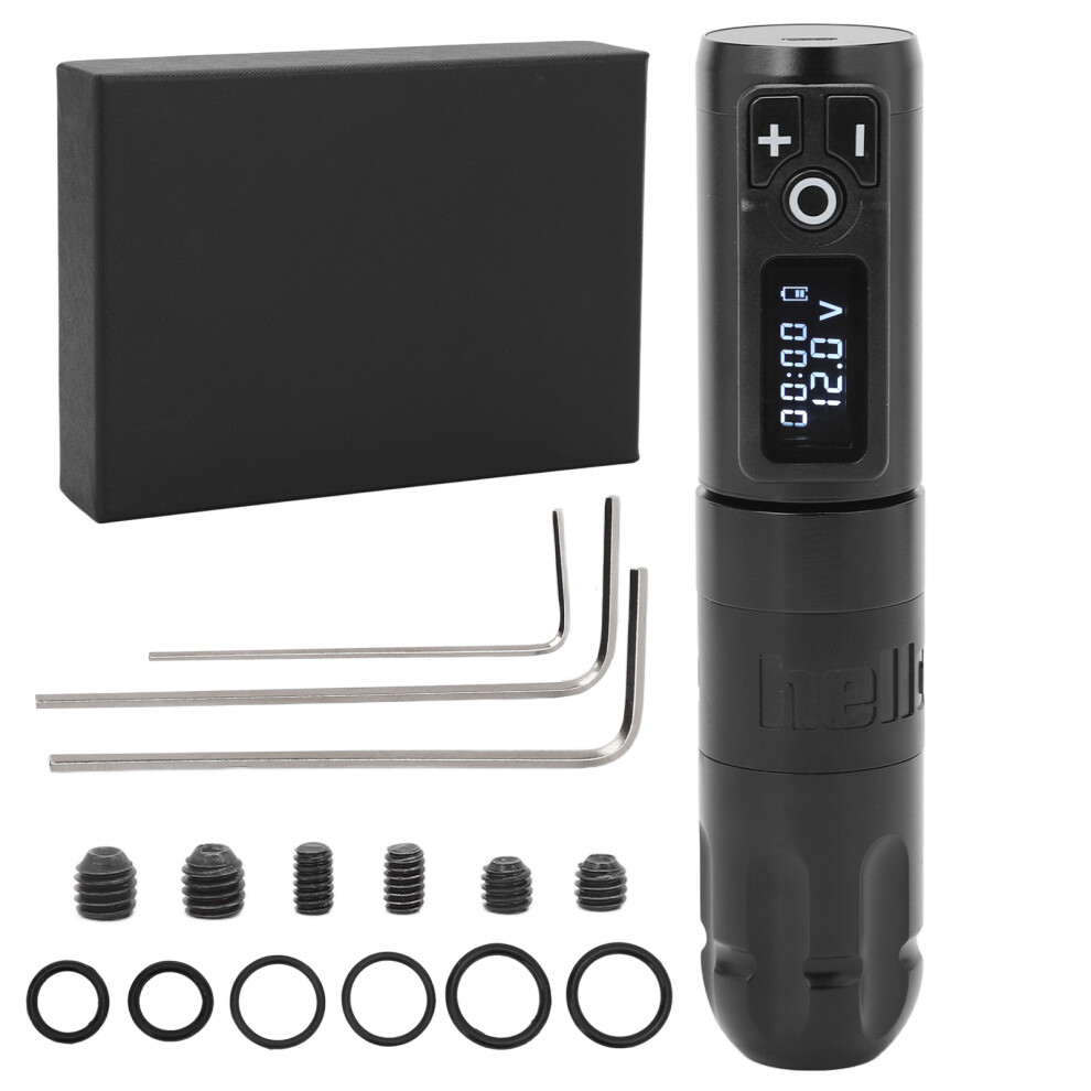 LCD Battery Rotary Tattoo Pen Aluminum Alloy Motor