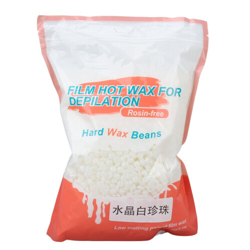 (White) 1000g Hartwachsperlen Haarentfernung Weiß