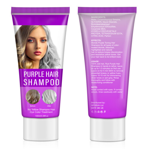 (Shampoo) Purple Shampoo Neutralizes Yellow 14 Comp 1