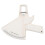 (White ZFC05) Professional Double Spring Body Fat Caliper ZFC09 5