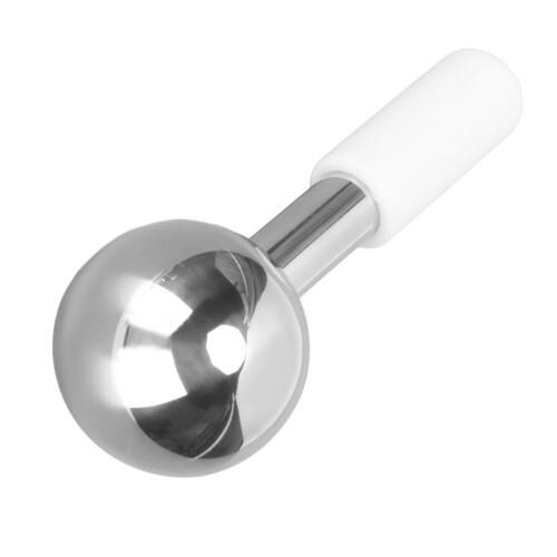 (White Handle) Eiskugeln Gold Edelstahl Ball Straffend Poren Abschwellend 2