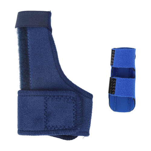 (Right Hand) Daumenschiene Multi-Finger Handstütze Arthritis Blau Rechts