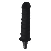 (12mm / 0.5in) Wasserdichter Silikon-Massagekopf schwarz 12mm