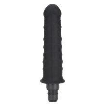 (18 mm / 0,7 pouces) Wasserdichter Silikon-Massagekopf schwarz 12mm