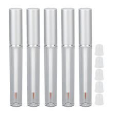 5Pcs 3ml Empty Mascara Tube Transparent Aluminum Cover Rubber Stopper