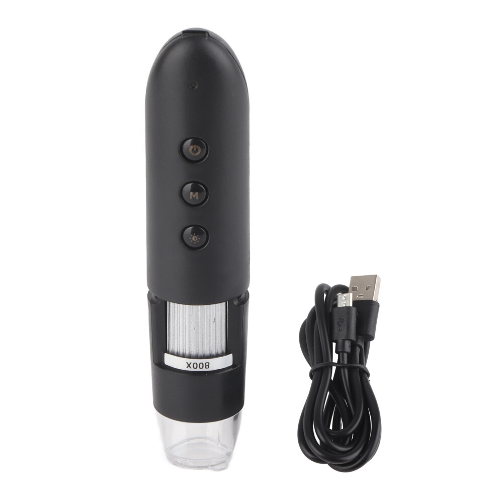 White/Light 800X Magnification Skin Scalp Detector Wifi Hair Follicle Analyser