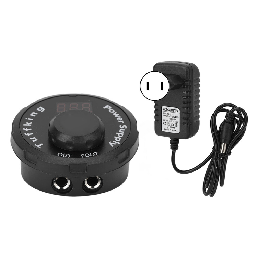 (US Plug) Tattoo Power Supply LCD Adjustable 100-240V EU Plug