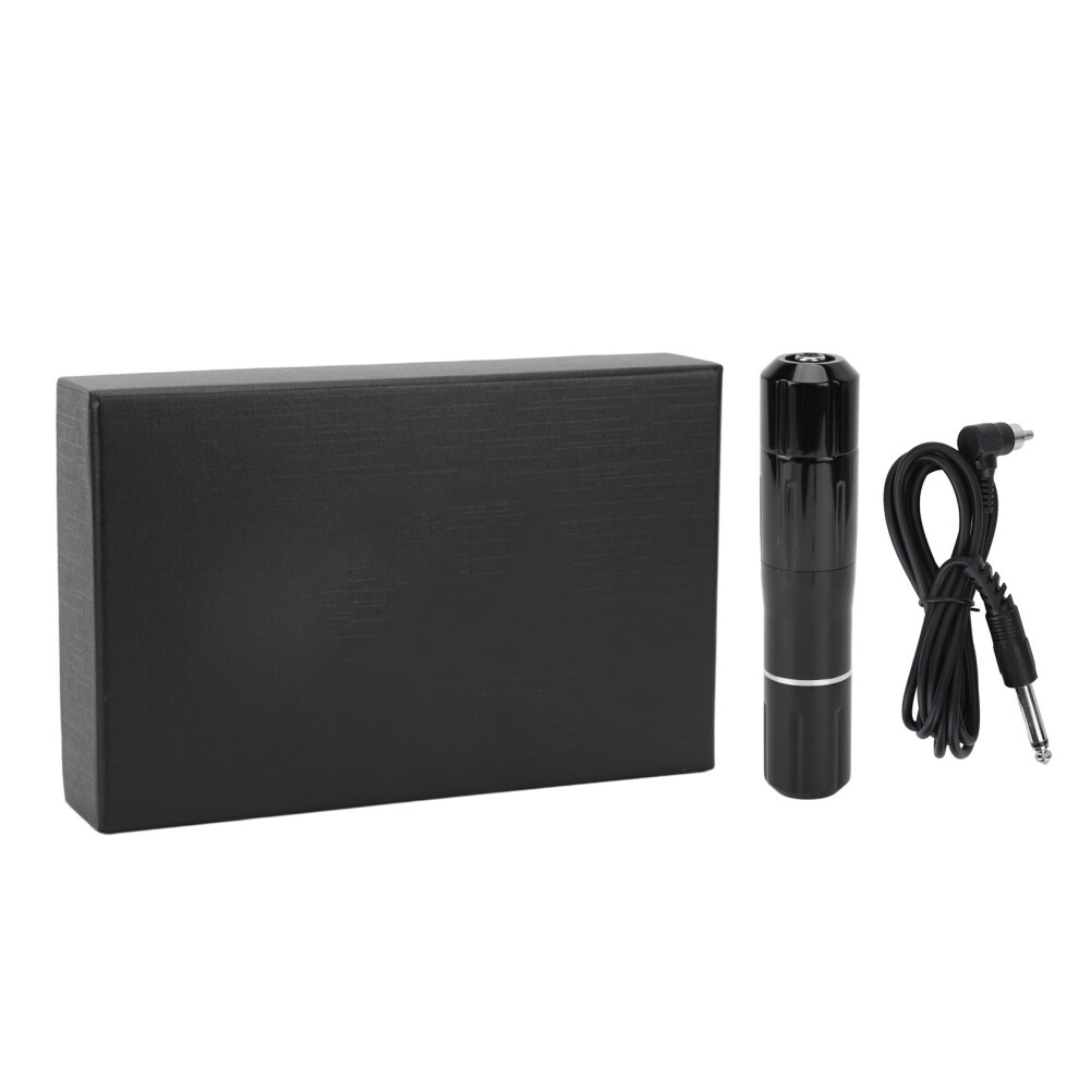Black (Black) Rotary Tattoo Pen Aluminium Alloy Rca Liner Motor Clip Cord