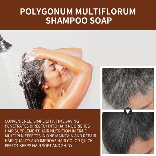 Jaysuing Polygonum Multiflorum Shampoo gegen graue Haare
