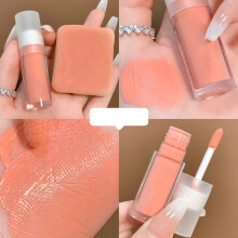 (02 Almond Milk Tea) Flüssiger Blush Matte Kontur Natürlicher Look Erdbeer Milch