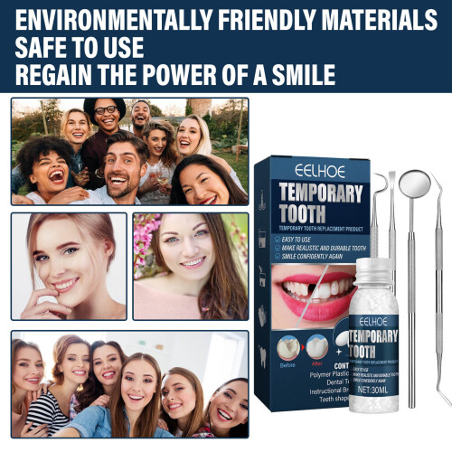 EELHOE 30ml Moldable Teeth Glue with 4 Tools 2