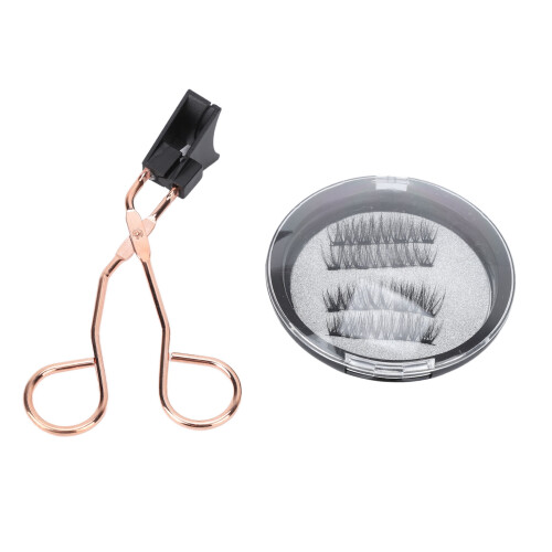 (KS01) 4x Magnet-Wimpern ohne Kleber, dick