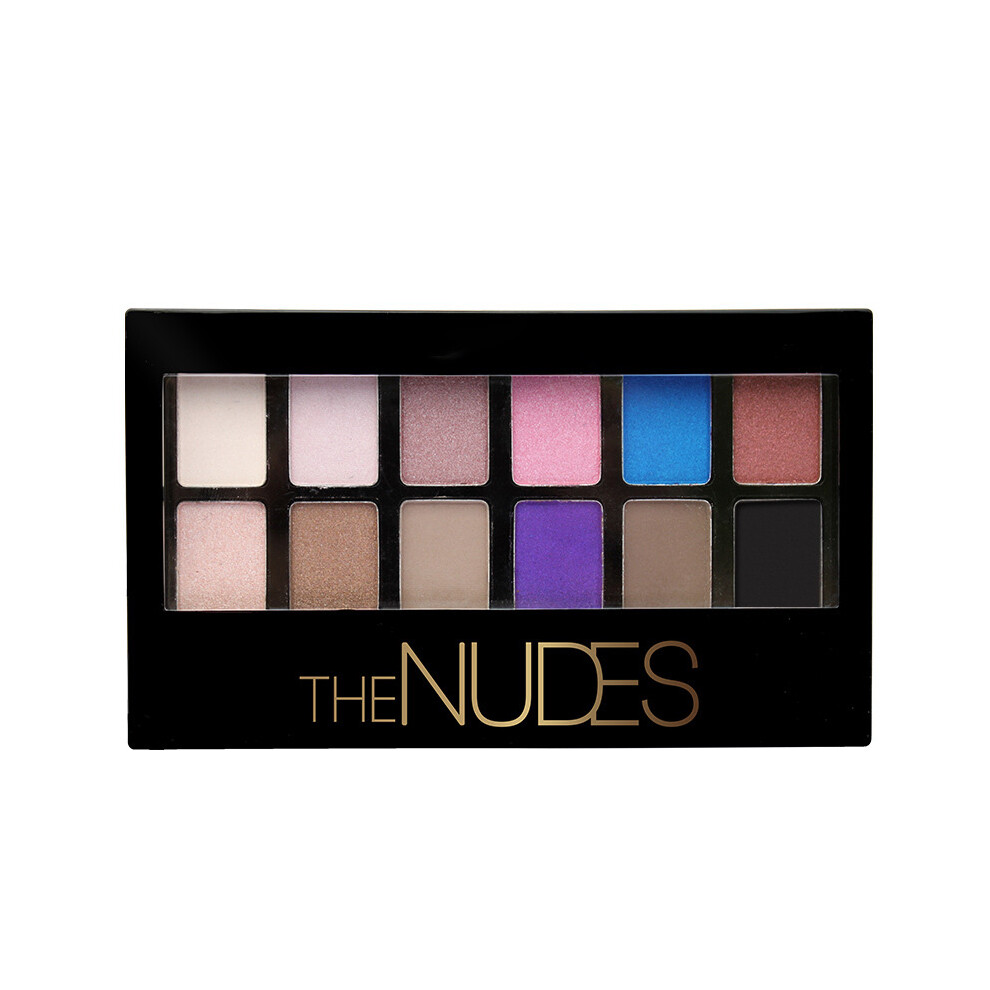 (02) 12-Color Eyeshadow Palette Matte Glitter Pearlized for Women