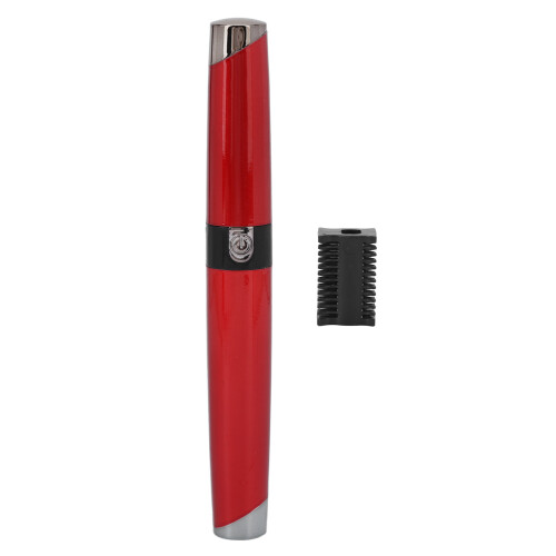 (Red) Rechargeable Lipstick Eyebrow Trimmer Epilator Red