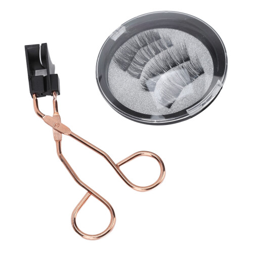 (KS02) 4x Magnet-Wimpern ohne Kleber, dick 2