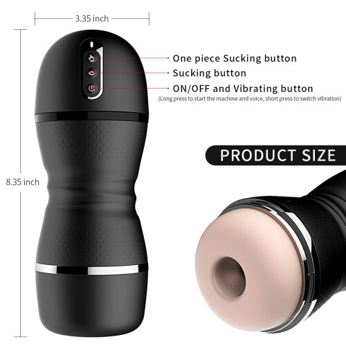 Electric Masturbation Cup Auto Vibrating Sucking 5 Modes 2