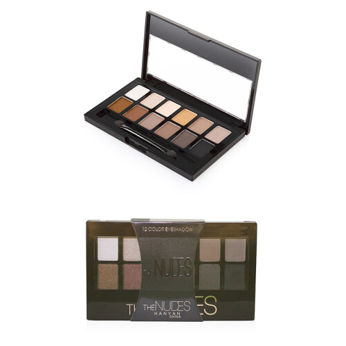 (01) 12-Farbige Lidschattenpalette Matte Glitzer Perlmutt Damen 2