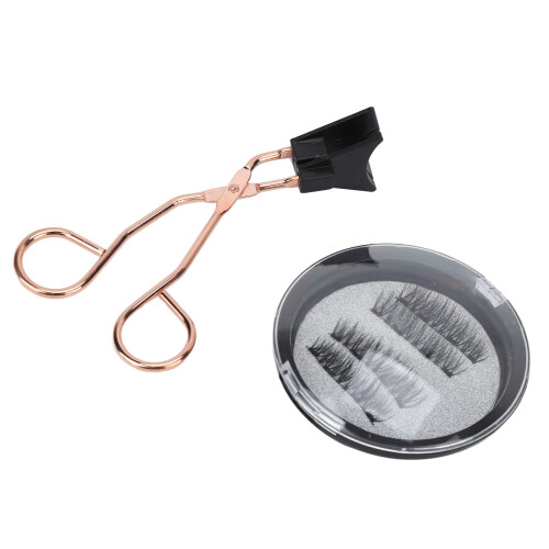 (KS01) 4x Magnet-Wimpern ohne Kleber, dick 2