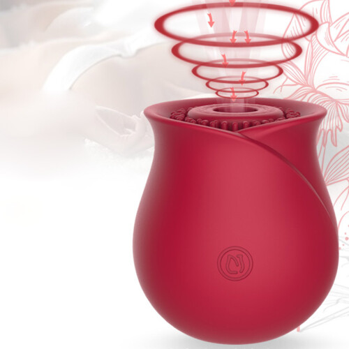 Weiblicher Masturbator mit Klitorisvibrator aus Silikon 1