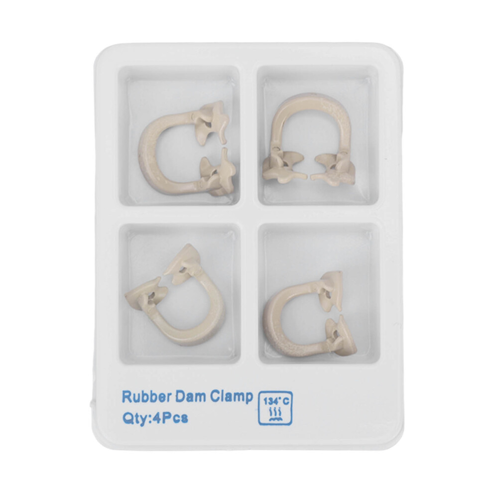4pcs Dental Matrices Clamp Rings Dam Barrier Clips Separating