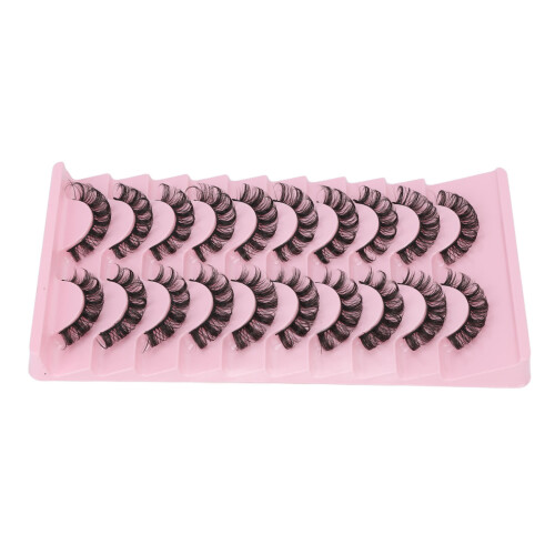 (Type B) 10 Paar DD Curl Wimpern, Multipack, leicht & weich 2
