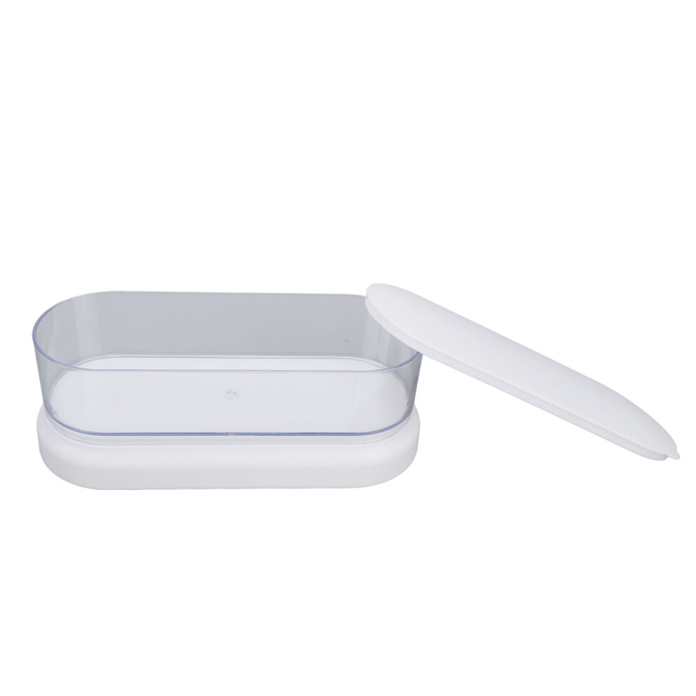 (White) Ultrasonic Nail Tool Cleaner 450Ml Portable 461605553214
