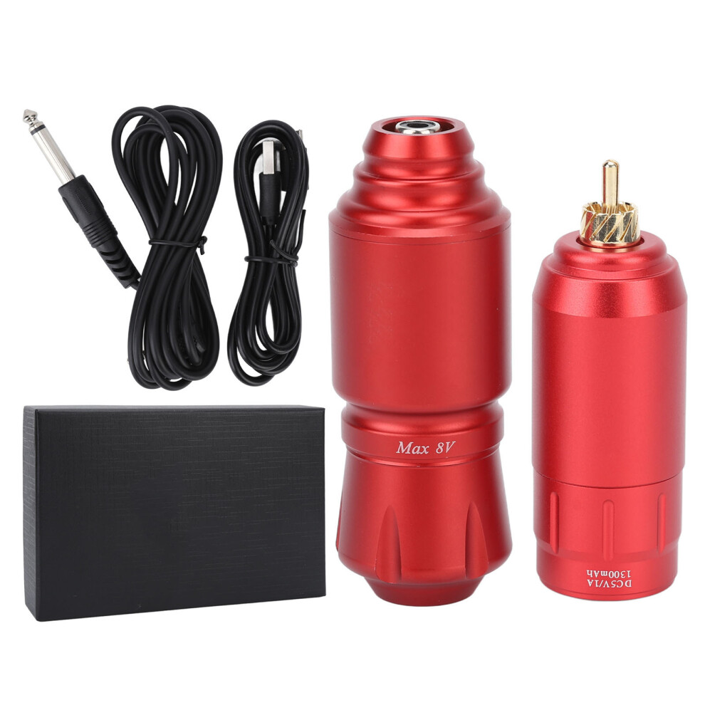 Red (Red) Rotary Tattoo Machine Pen Rca Interface Cordless Power Supply