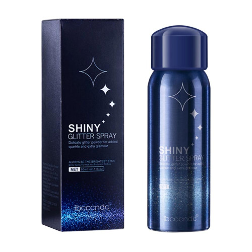 60ml Silberner Glitzer-Haar- und Körperspray 1