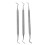 3 Pcs Dental Tools Rust Resistant Stainless Steel Filling Set 2