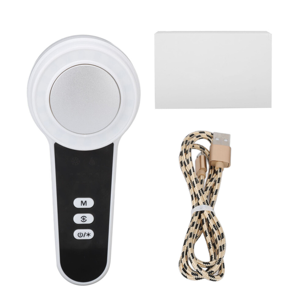 Hot Cold Facial Massager LED Light Heating Cooling Vibration