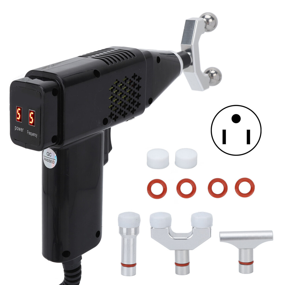 (US Plug) Electric Chiropractic Tool for Spine Massager 100-240V UK Plug