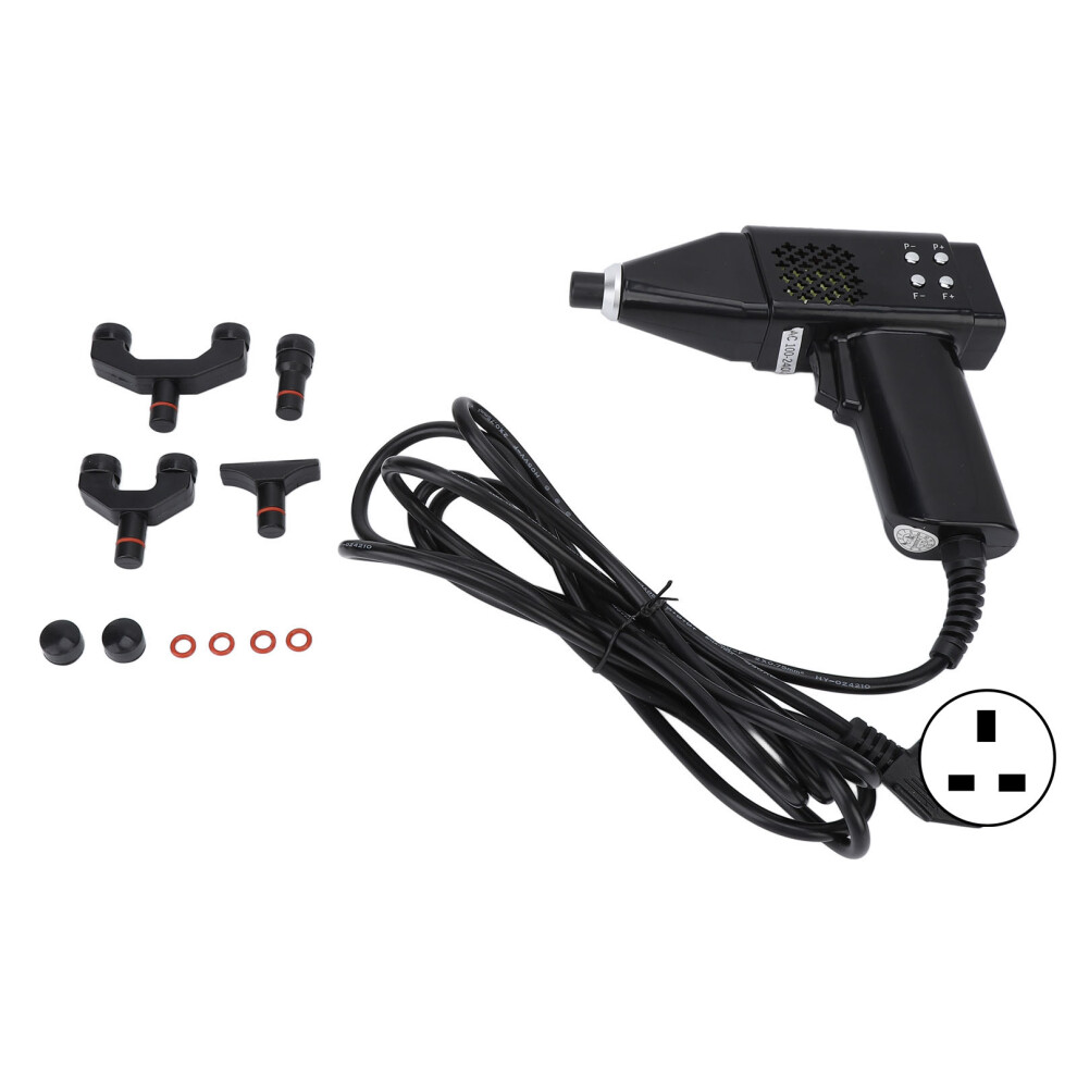 (UK Plug) Electric Chiropractic Adjuster Spine Massager 100-240V Black