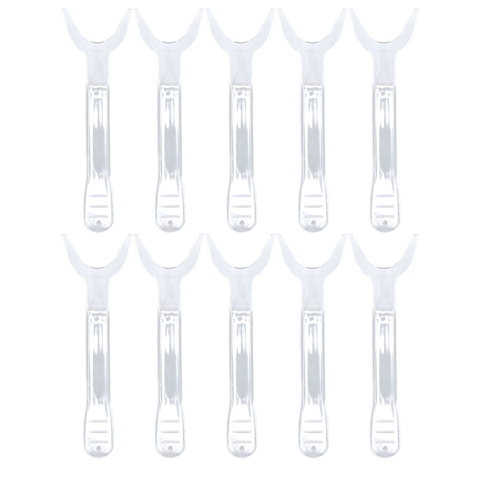 10pcs T Shaped Clear Dental Mouth Opener for Adults