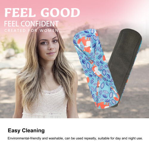 Reusable Bamboo Charcoal Menstrual Pads for Women 1