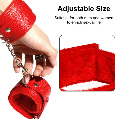 Set 11 Pezzi BDSM Manette Frusta Collare Bendino Clamp Mammella 1