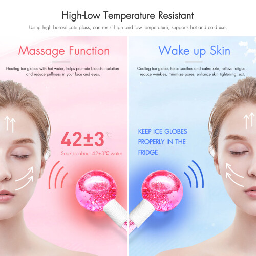 2 Ice Globes Face Massager for Pores Fine Lines 1