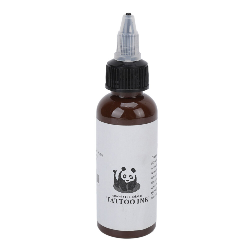 Black,Brown (Dark Brown) 60Ml Black Tattoo Ink Skin Friendly Easy Coloring Accurate Proportion