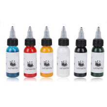 6x30ml Tattoo-Farbsatz Blau Rot Gold Grün Weiß Schwarz
