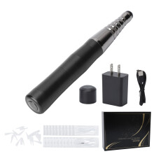 (Black) Microblading-Maschine aus Aluminium, 3 Gänge für Augenbraue