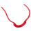 (Red) Beard Guide Stencil Mustache Sideburns Grooming Tool Red 5