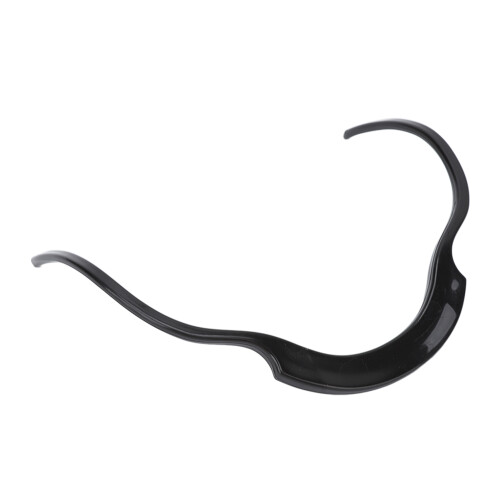 (Black) Beard Guide Stencil Mustache Sideburns Grooming Tool Red 1