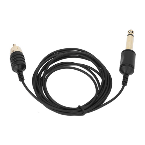 (Black) 5,9ft RCA-Tattoo-Kabel, gerade Superfein-Kabel